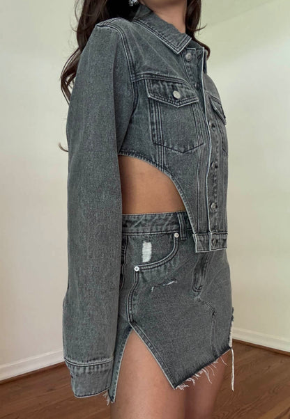 Leah denim skirt